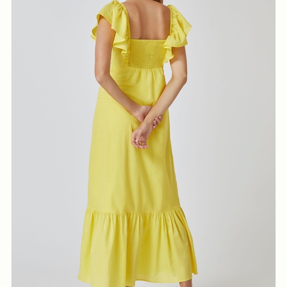Anthropologie x Farm Rio ruffle Midi dress 👗 - Picture 3 of 4
